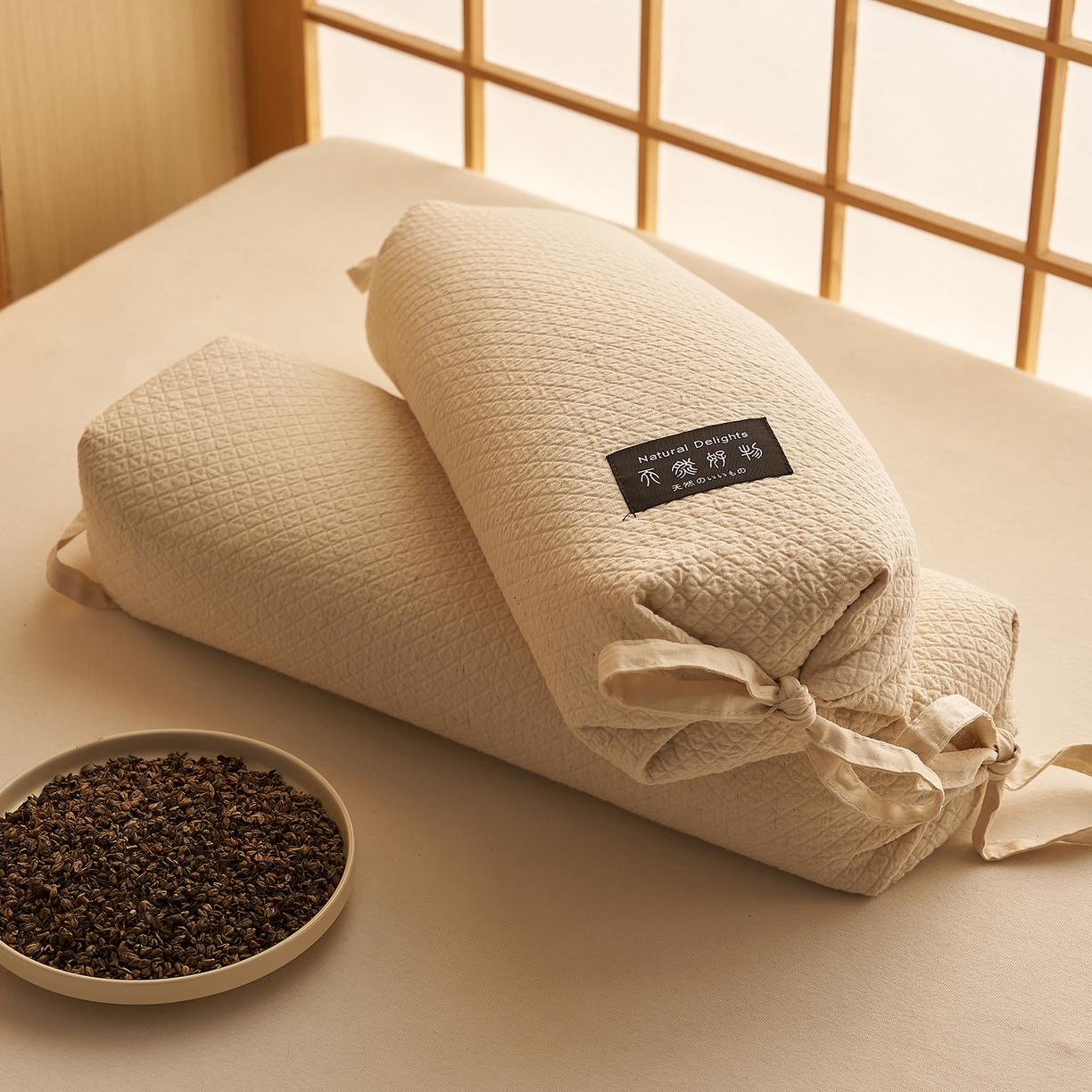 91家纺网 家纺一手货源 找家纺 （总）乐可 2026新款棉麻天然好物糖果枕荞麦枕枕头枕芯