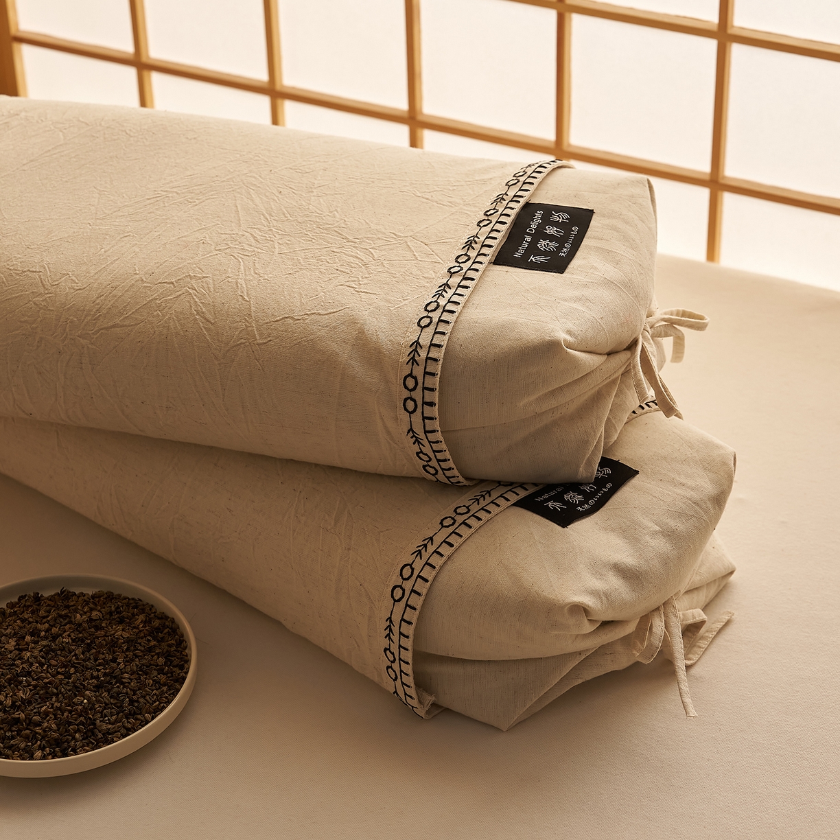 91家纺网 家纺一手货源 找家纺 （总）乐可 2026新款棉麻天然好物调节枕荞麦枕枕头枕芯