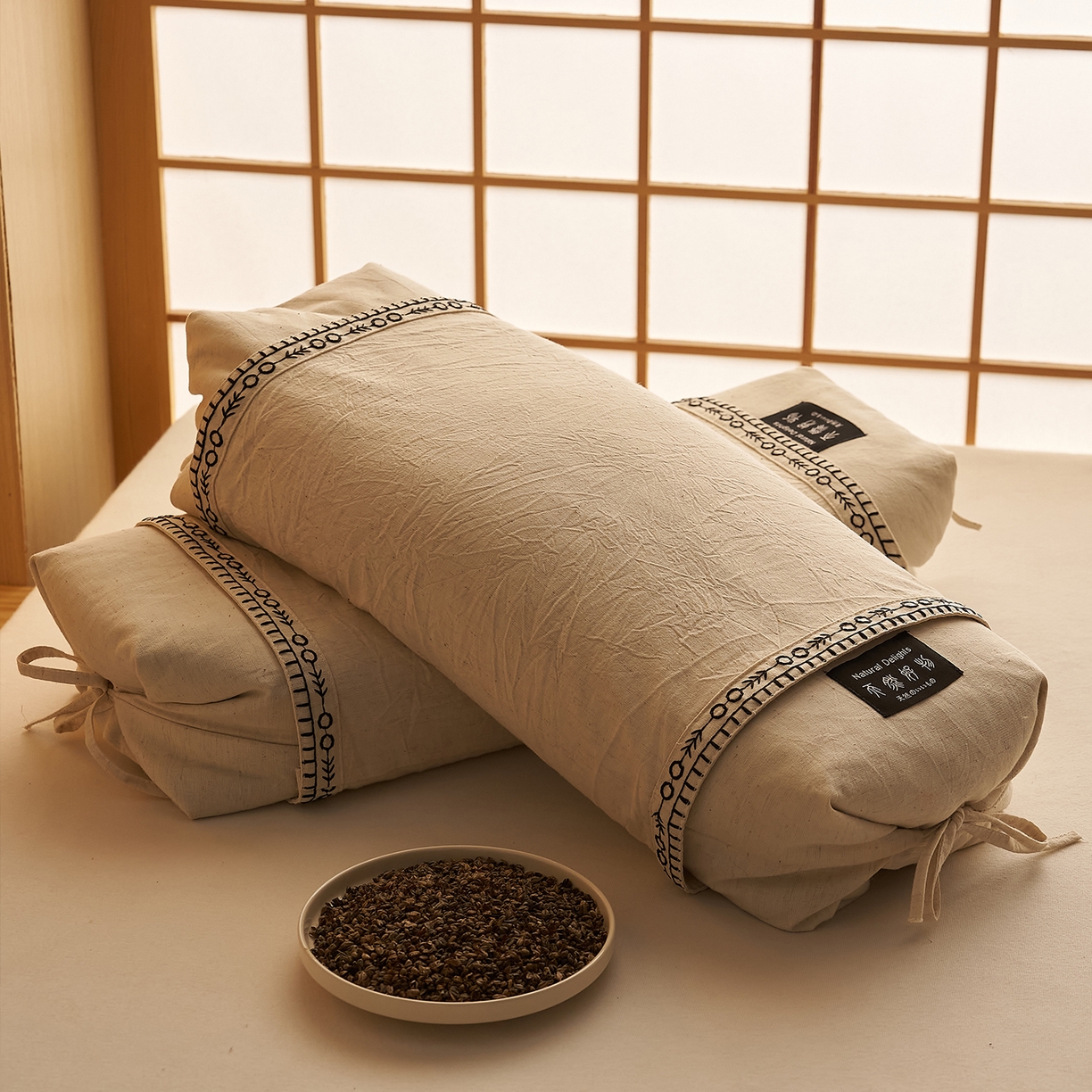 91家纺网 家纺一手货源 找家纺 （总）乐可 2026新款棉麻天然好物调节枕荞麦枕枕头枕芯