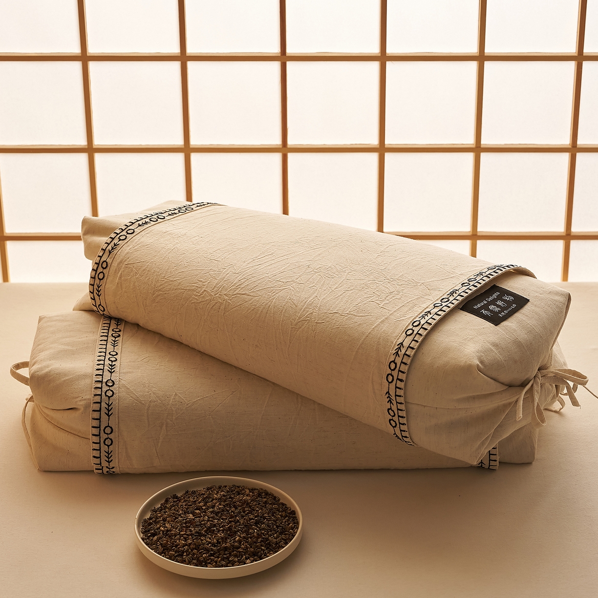 91家纺网 家纺一手货源 找家纺 （总）乐可 2026新款棉麻天然好物调节枕荞麦枕枕头枕芯