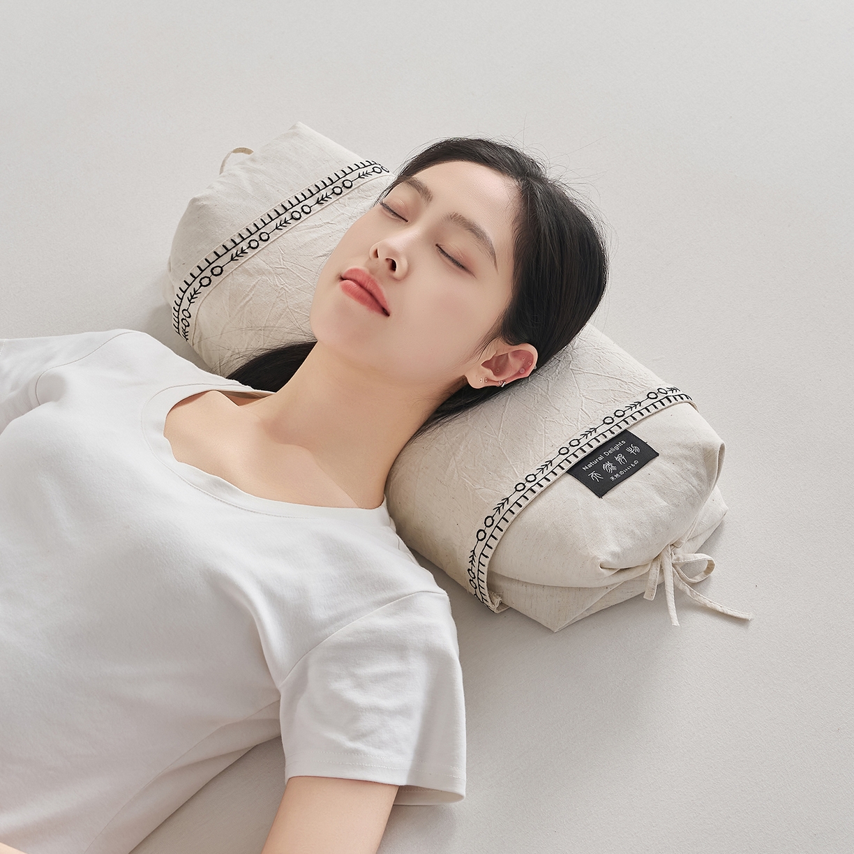 91家纺网 家纺一手货源 找家纺 （总）乐可 2026新款棉麻天然好物调节枕荞麦枕枕头枕芯