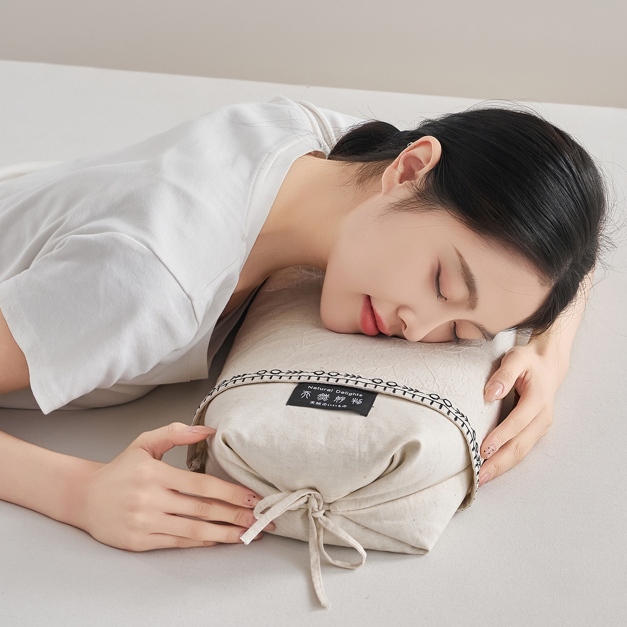 91家纺网 家纺一手货源 找家纺 （总）乐可 2026新款棉麻天然好物调节枕荞麦枕枕头枕芯