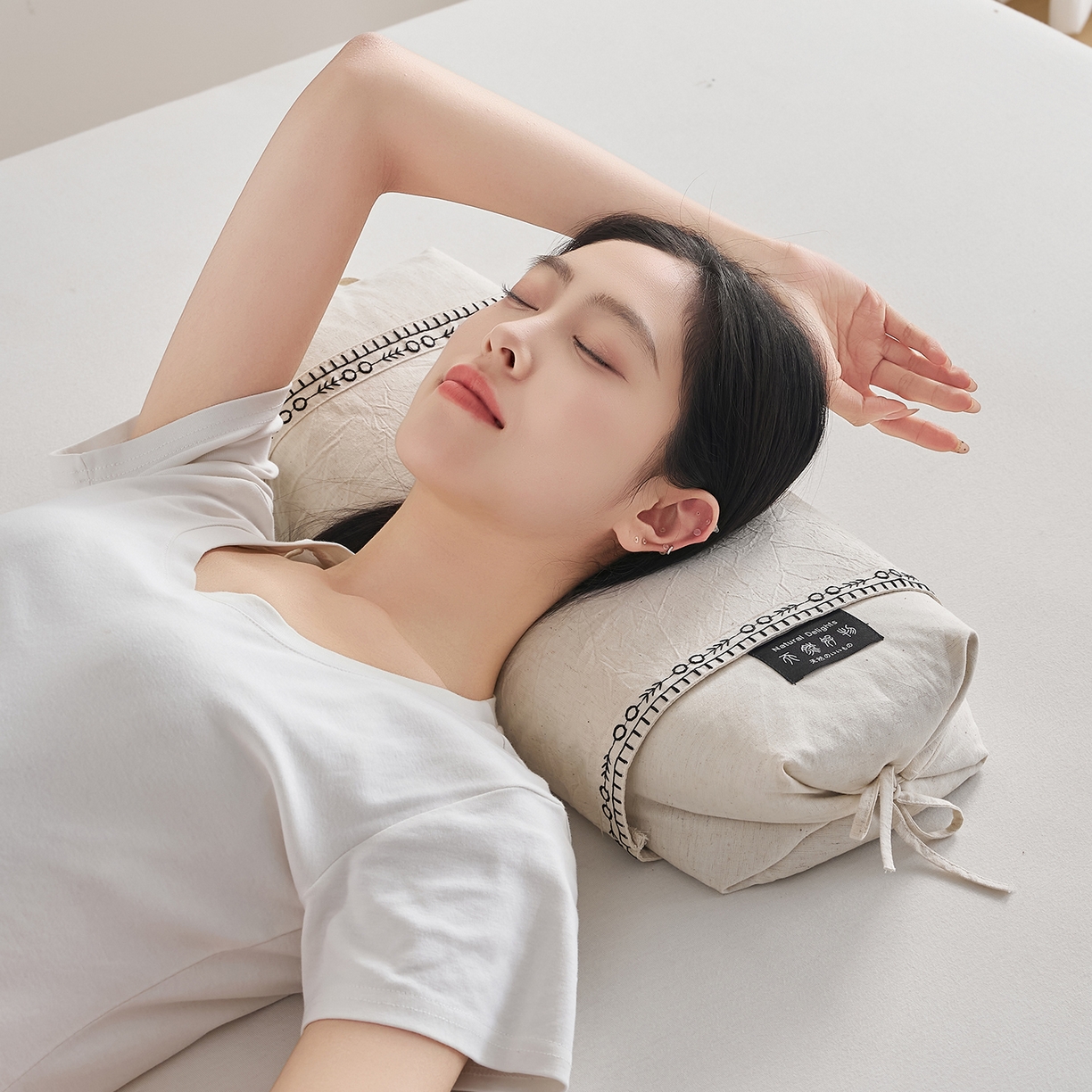 91家纺网 家纺一手货源 找家纺 （总）乐可 2026新款棉麻天然好物调节枕荞麦枕枕头枕芯