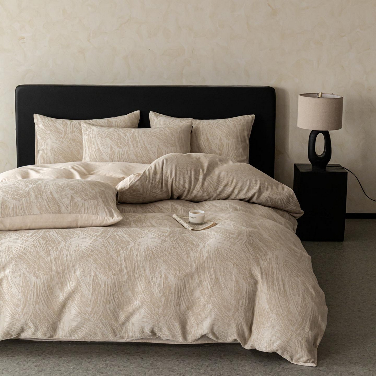 91家纺网 家纺一手货源 找家纺 （总）涵宸家纺 2026新款棉麻色织提花四件套