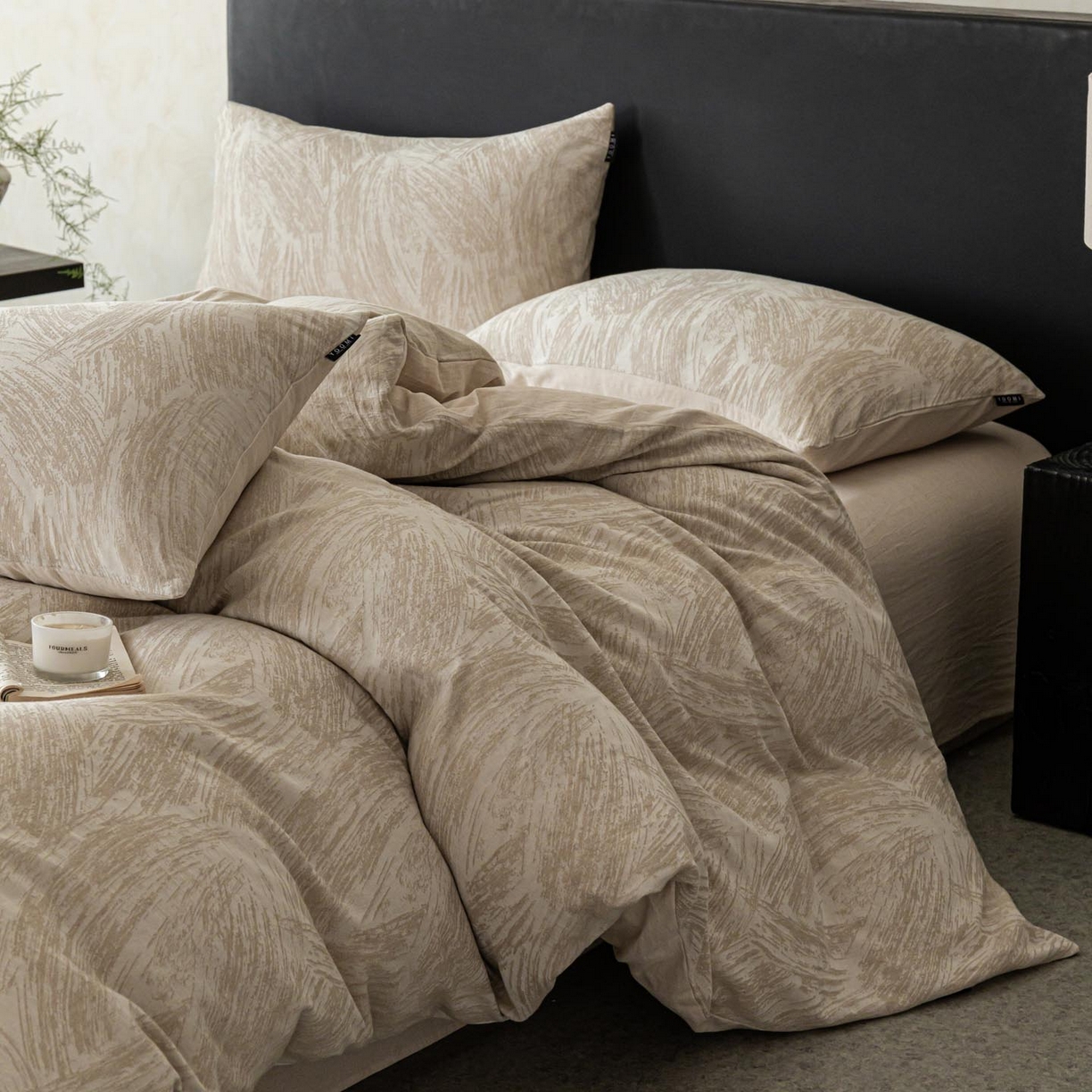 91家纺网 家纺一手货源 找家纺 （总）涵宸家纺 2026新款棉麻色织提花四件套