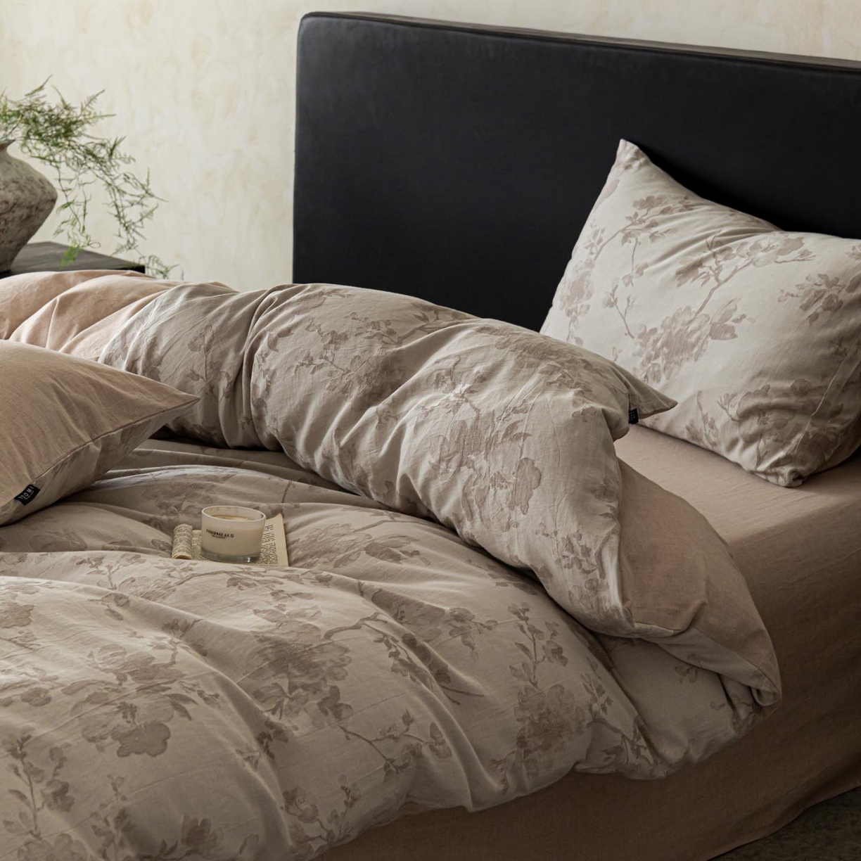 91家纺网 家纺一手货源 找家纺 涵宸家纺 2026新款棉麻色织提花四件套 云锦-其