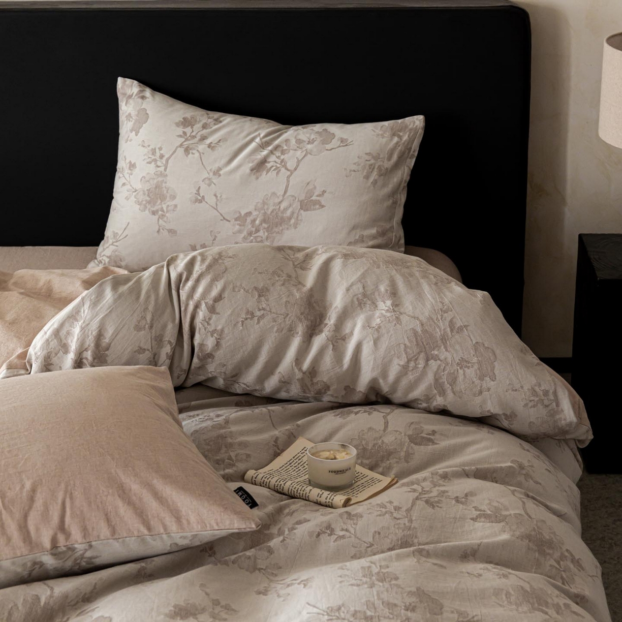 91家纺网 家纺一手货源 找家纺 涵宸家纺 2026新款棉麻色织提花四件套 云锦-其