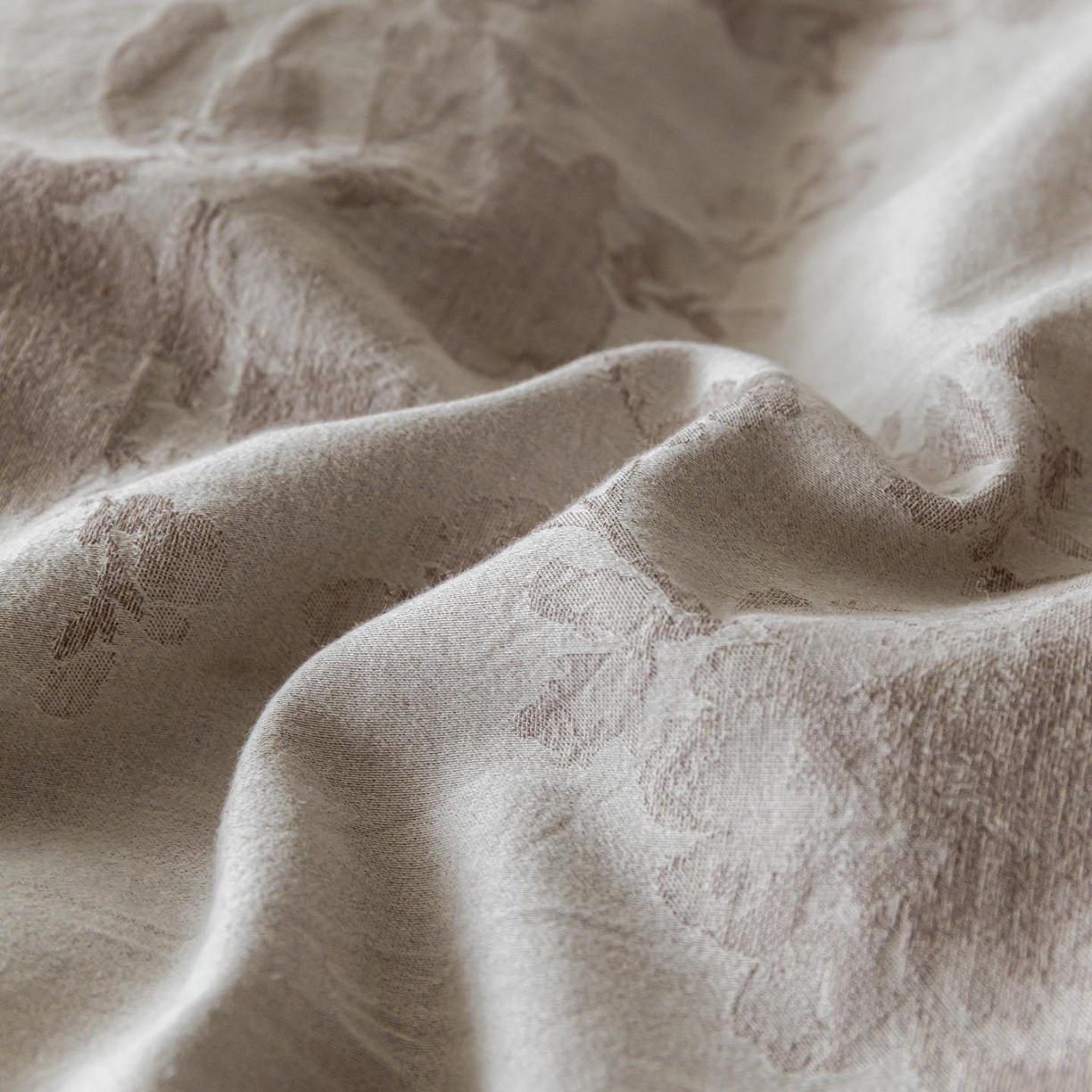 91家纺网 家纺一手货源 找家纺 涵宸家纺 2026新款棉麻色织提花四件套 云锦-其