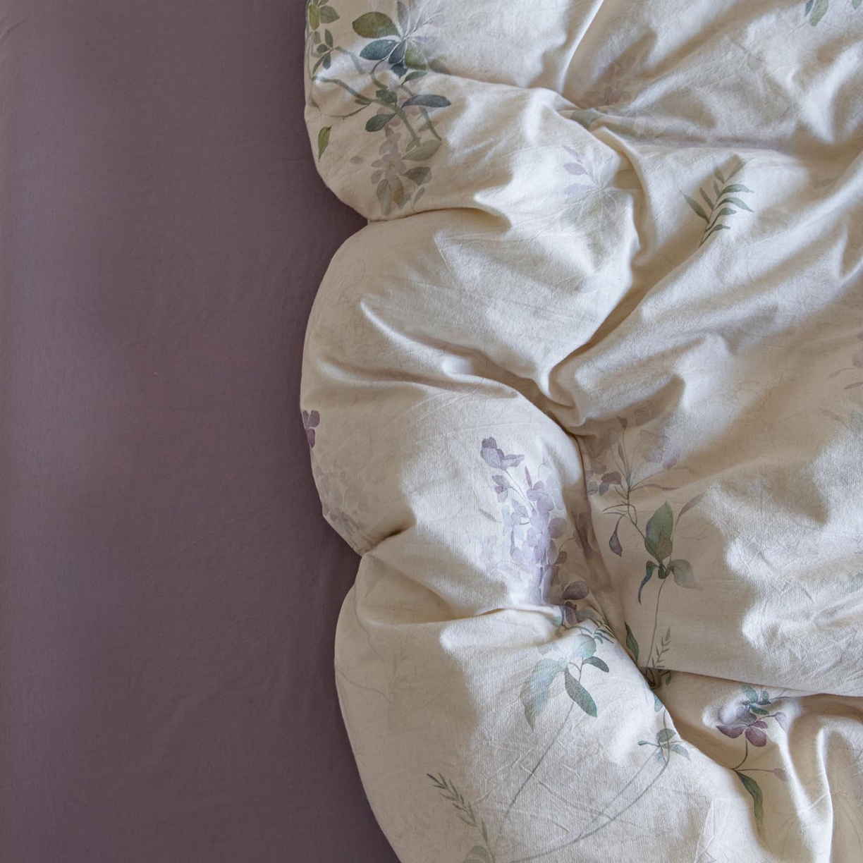 91家纺网 家纺一手货源 找家纺 涵宸家纺 2026新款棉麻数码印花四件套 集春絮