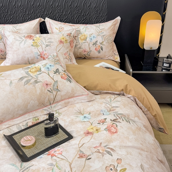 91家纺网 家纺一手货源 找家纺 （总）凌鼎 2025新款100%全棉生态磨毛四件套系列1