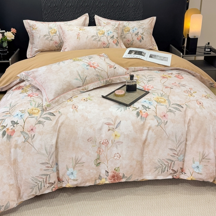 91家纺网 家纺一手货源 找家纺 （总）凌鼎 2025新款100%全棉生态磨毛四件套系列1