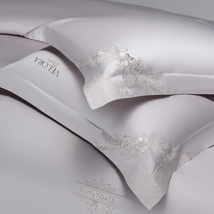 91家纺网 家纺一手货源 找家纺 诗黛尔 2026春夏新品长绒棉刺绣婼兰系列四件套（会员-20） 婼兰-圣女紫