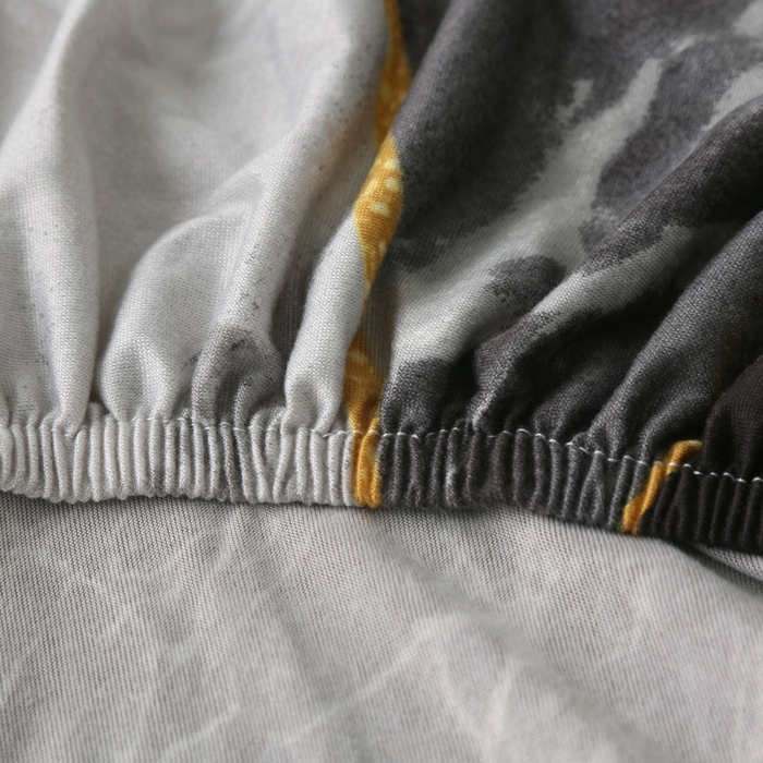 91家纺网 家纺一手货源 找家纺 雅竹 2026新款牛奶丝印花连体椅套 理石纹