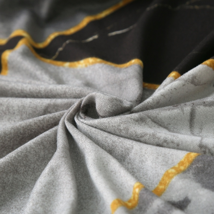 91家纺网 家纺一手货源 找家纺 雅竹 2026新款牛奶丝印花连体椅套 理石纹