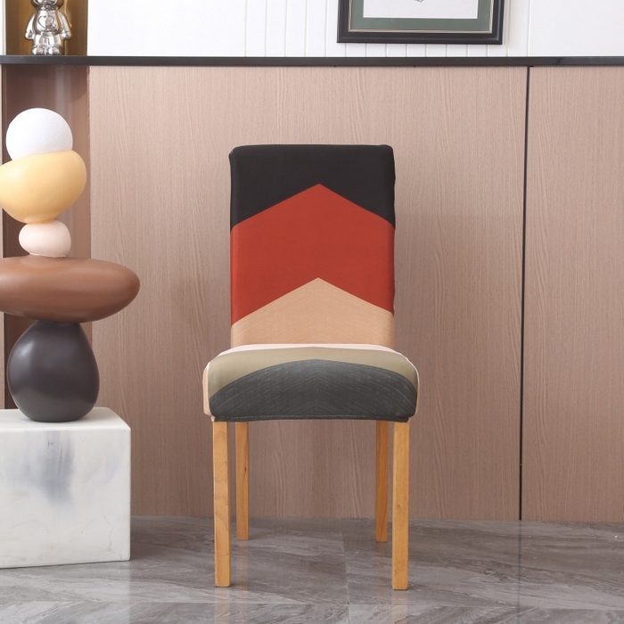 91家纺网 家纺一手货源 找家纺 雅竹 2026新款牛奶丝印花连体椅套 流波