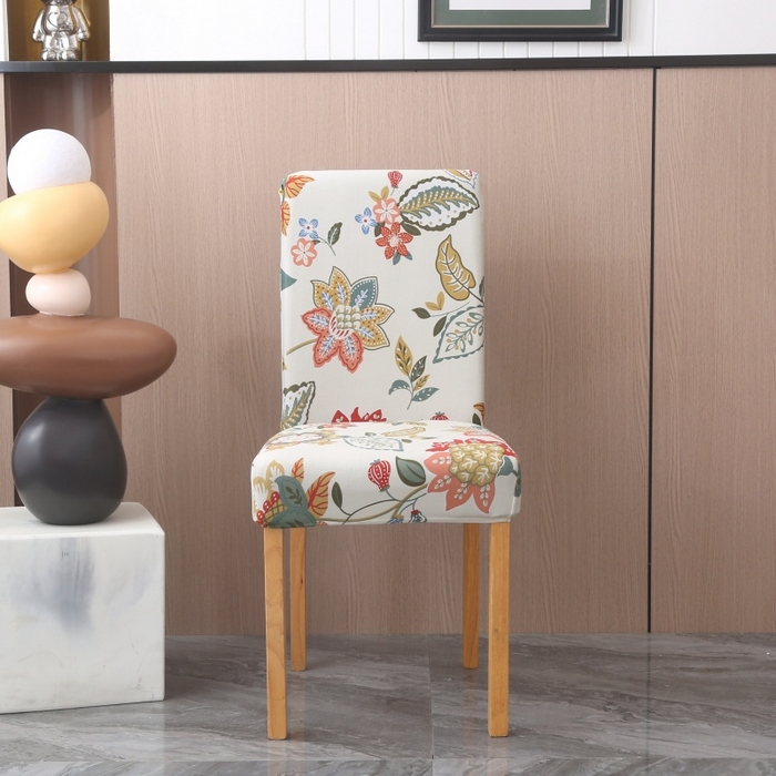 91家纺网 家纺一手货源 找家纺 雅竹 2026新款牛奶丝印花连体椅套 霜华