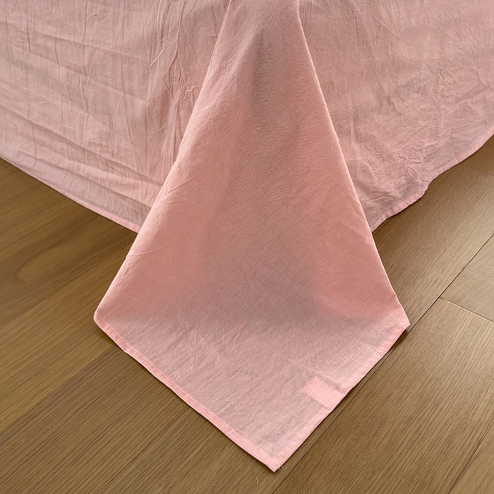 91家纺网 家纺一手货源 找家纺 被窝家纺 2026新款全棉色织贝壳边新疆棉花夏被 左岸-粉