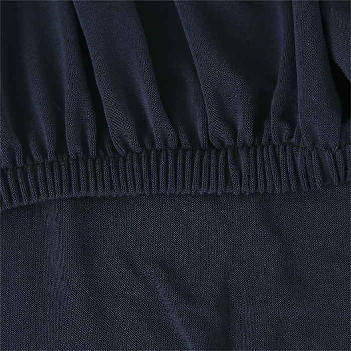 91家纺网 家纺一手货源 找家纺 雅竹家纺 2026新款纯色牛奶丝连体椅套 藏青