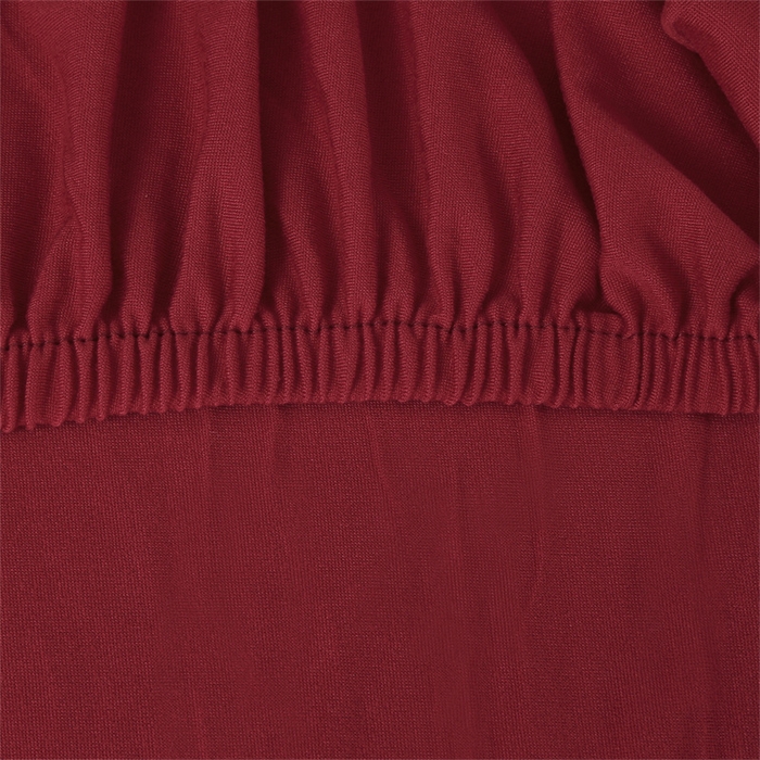 91家纺网 家纺一手货源 找家纺 雅竹家纺 2026新款纯色牛奶丝连体椅套 大红