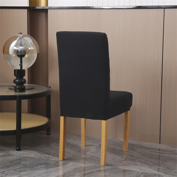 91家纺网 家纺一手货源 找家纺 雅竹家纺 2026新款纯色牛奶丝连体椅套 黑色