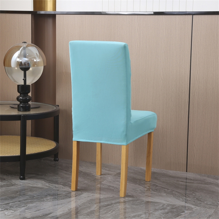 91家纺网 家纺一手货源 找家纺 雅竹家纺 2026新款纯色牛奶丝连体椅套 湖蓝