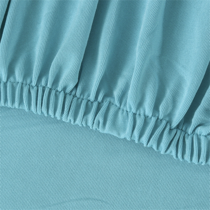 91家纺网 家纺一手货源 找家纺 雅竹家纺 2026新款纯色牛奶丝连体椅套 湖蓝