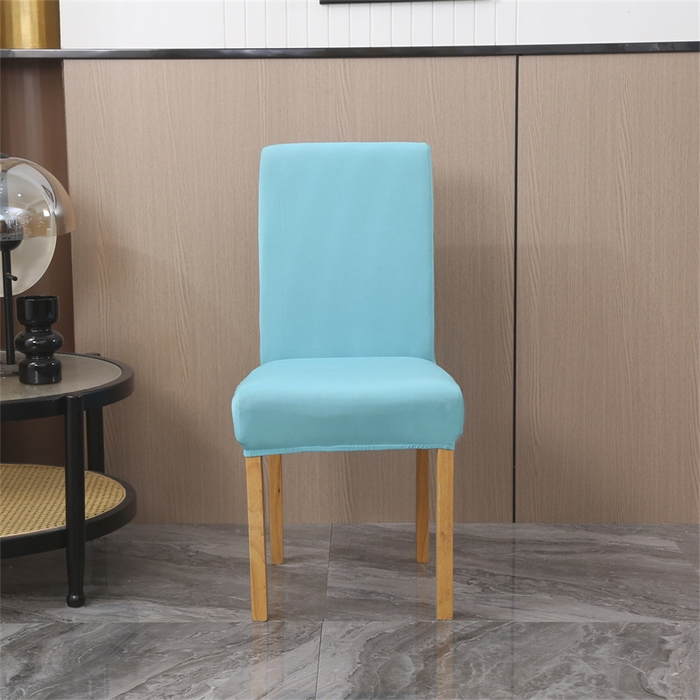 91家纺网 家纺一手货源 找家纺 雅竹家纺 2026新款纯色牛奶丝连体椅套 湖蓝