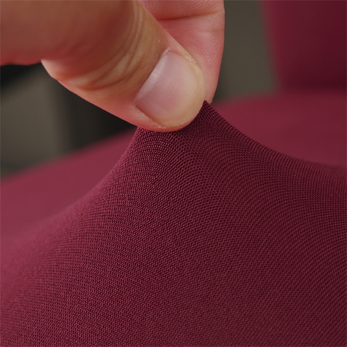 91家纺网 家纺一手货源 找家纺 雅竹家纺 2026新款纯色牛奶丝连体椅套 酒红