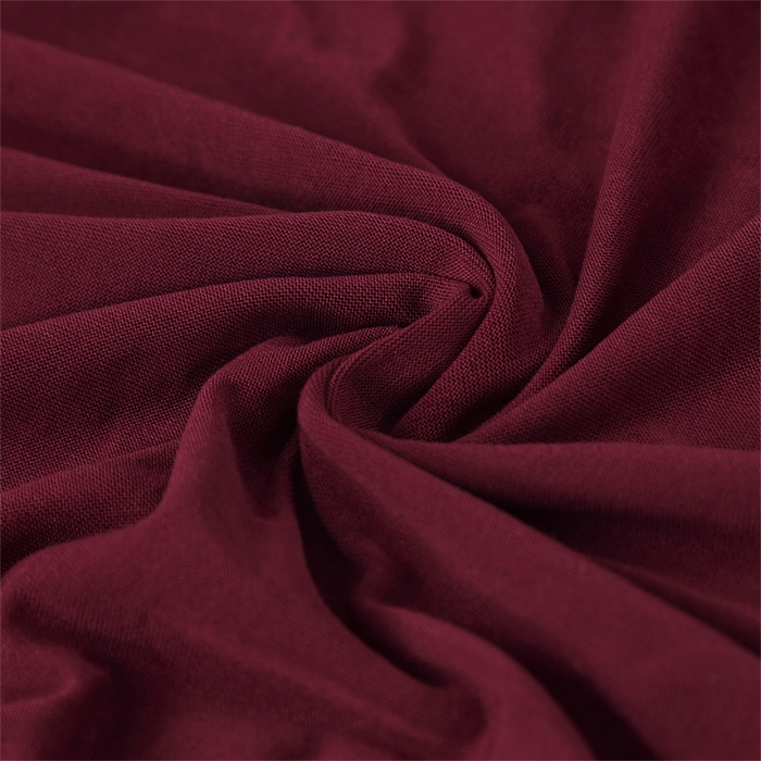 91家纺网 家纺一手货源 找家纺 雅竹家纺 2026新款纯色牛奶丝连体椅套 酒红