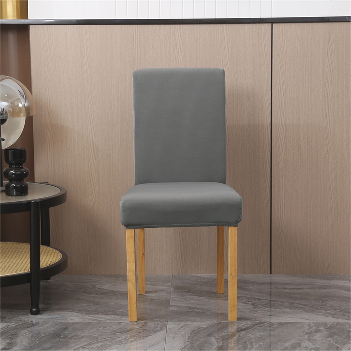 91家纺网 家纺一手货源 找家纺 雅竹家纺 2026新款纯色牛奶丝连体椅套 浅灰