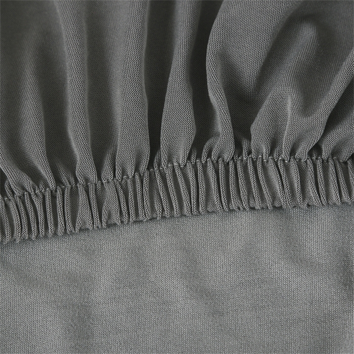 91家纺网 家纺一手货源 找家纺 雅竹家纺 2026新款纯色牛奶丝连体椅套 浅灰