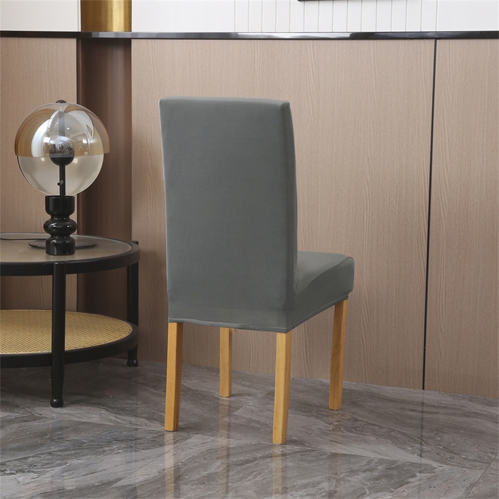 91家纺网 家纺一手货源 找家纺 雅竹家纺 2026新款纯色牛奶丝连体椅套 浅灰