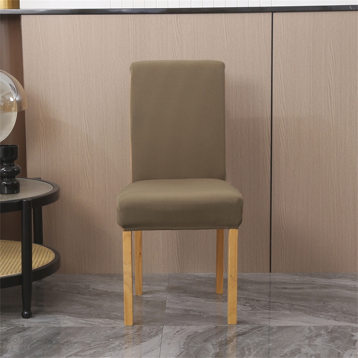 91家纺网 家纺一手货源 找家纺 雅竹家纺 2026新款纯色牛奶丝连体椅套 浅咖