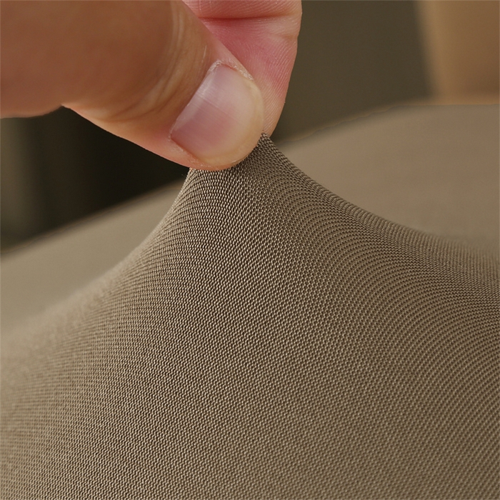 91家纺网 家纺一手货源 找家纺 雅竹家纺 2026新款纯色牛奶丝连体椅套 浅咖