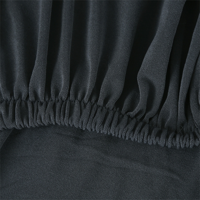 91家纺网 家纺一手货源 找家纺 雅竹家纺 2026新款纯色牛奶丝连体椅套 深灰