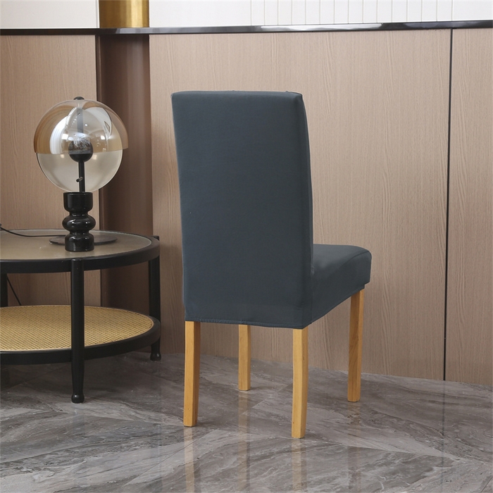 91家纺网 家纺一手货源 找家纺 雅竹家纺 2026新款纯色牛奶丝连体椅套 深灰