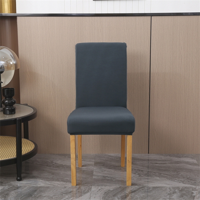 91家纺网 家纺一手货源 找家纺 雅竹家纺 2026新款纯色牛奶丝连体椅套 深灰