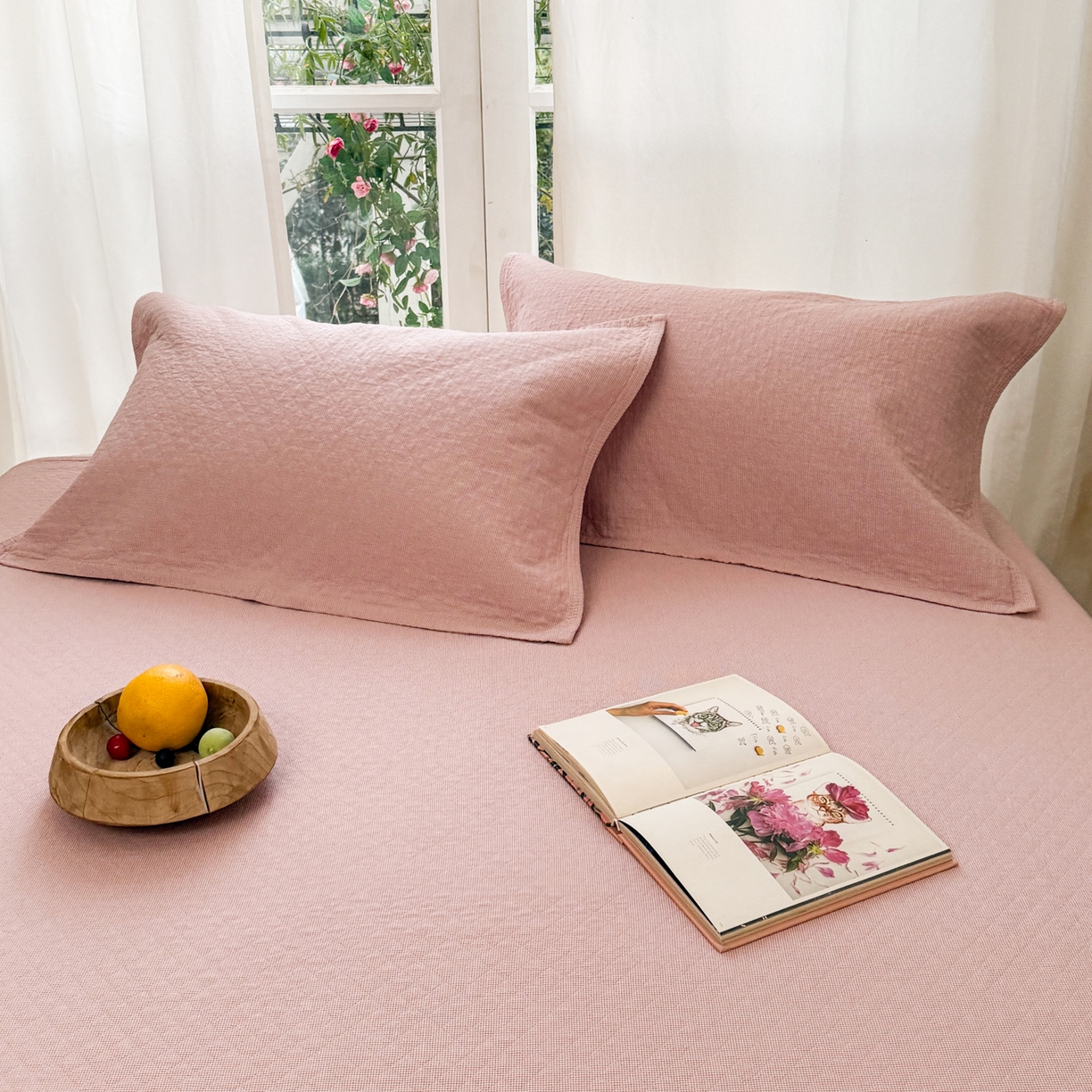 91家纺网 家纺一手货源 找家纺 （总）沐瑟家纺 2026新款纯棉四层纱布枕巾-素格和米格