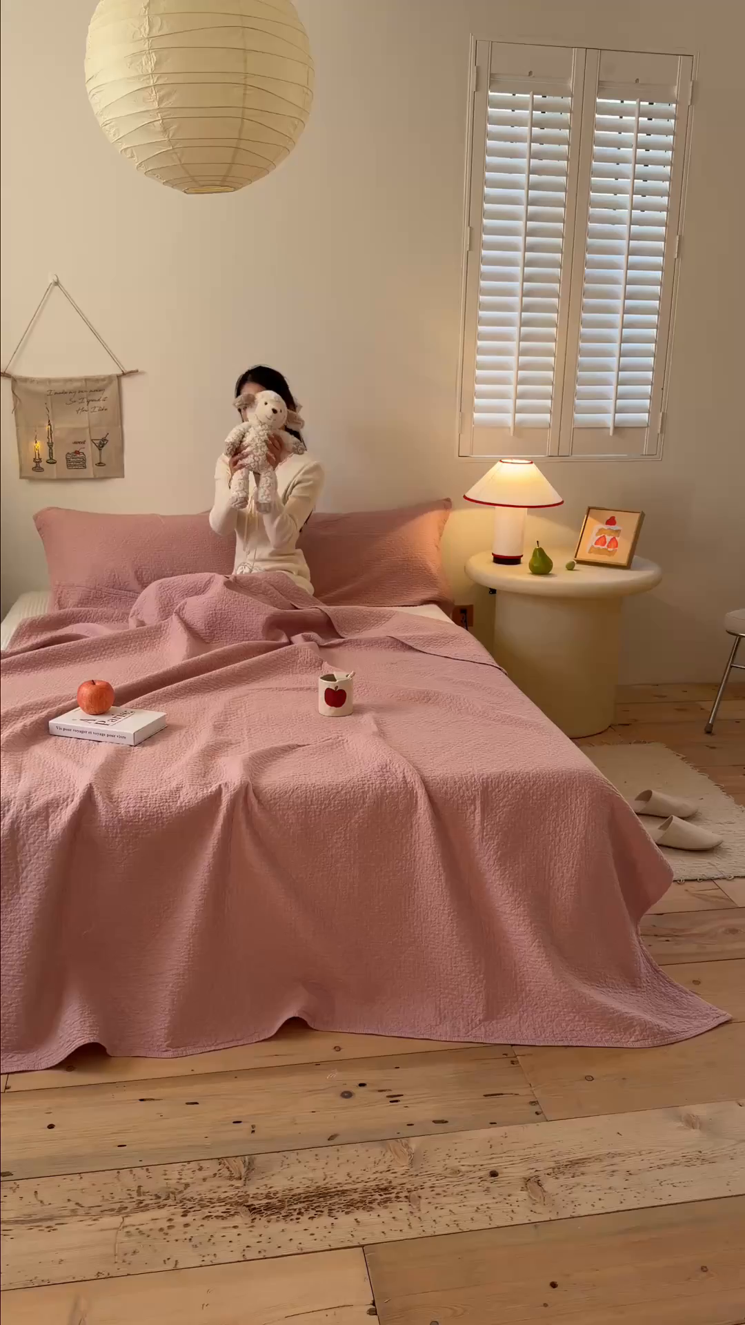 91家纺网 家纺一手货源 找家纺 沐瑟家纺 2026新款纯棉四层纱布枕巾-素格和米格 素格-粉