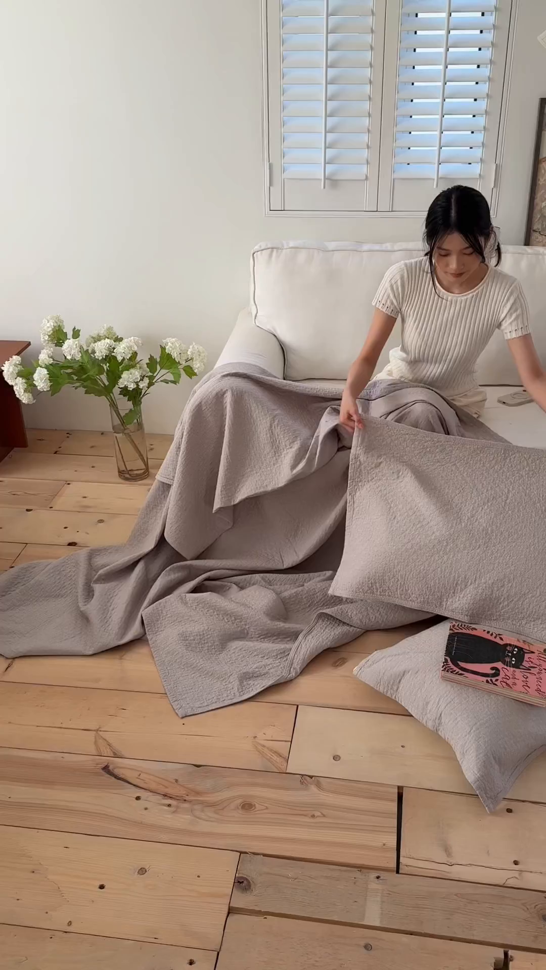 91家纺网 家纺一手货源 找家纺 沐瑟家纺 2026新款纯棉四层纱布枕巾-素格和米格 米格-浅咖