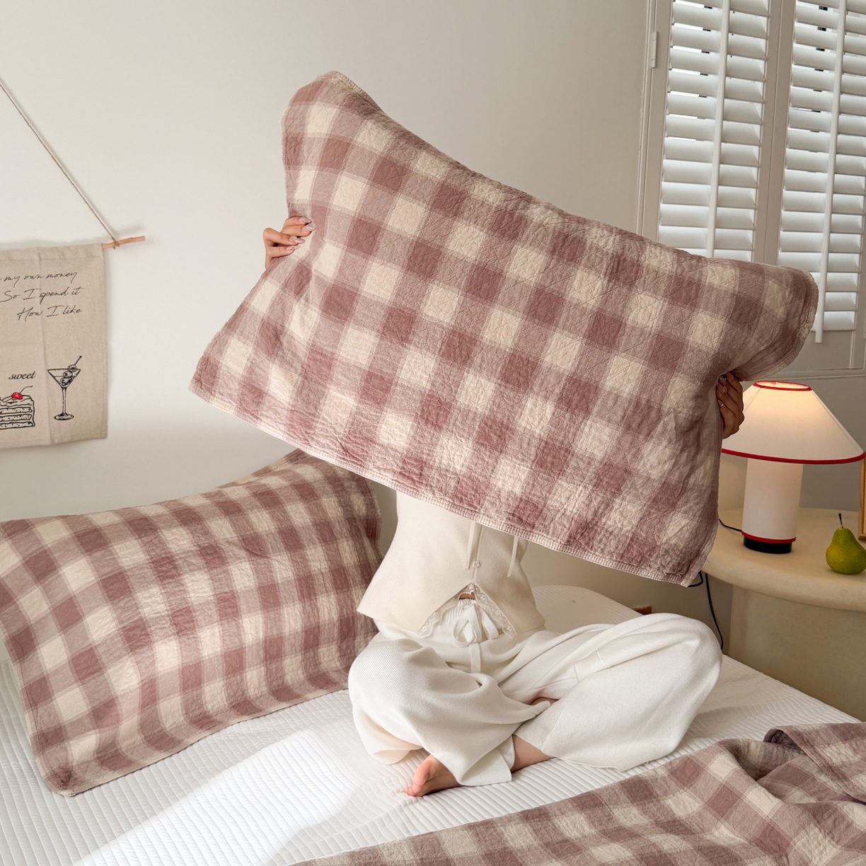 91家纺网 家纺一手货源 找家纺 沐瑟家纺 2026新款纯棉四层纱布枕巾-华夫生活 华夫生活-浅咖