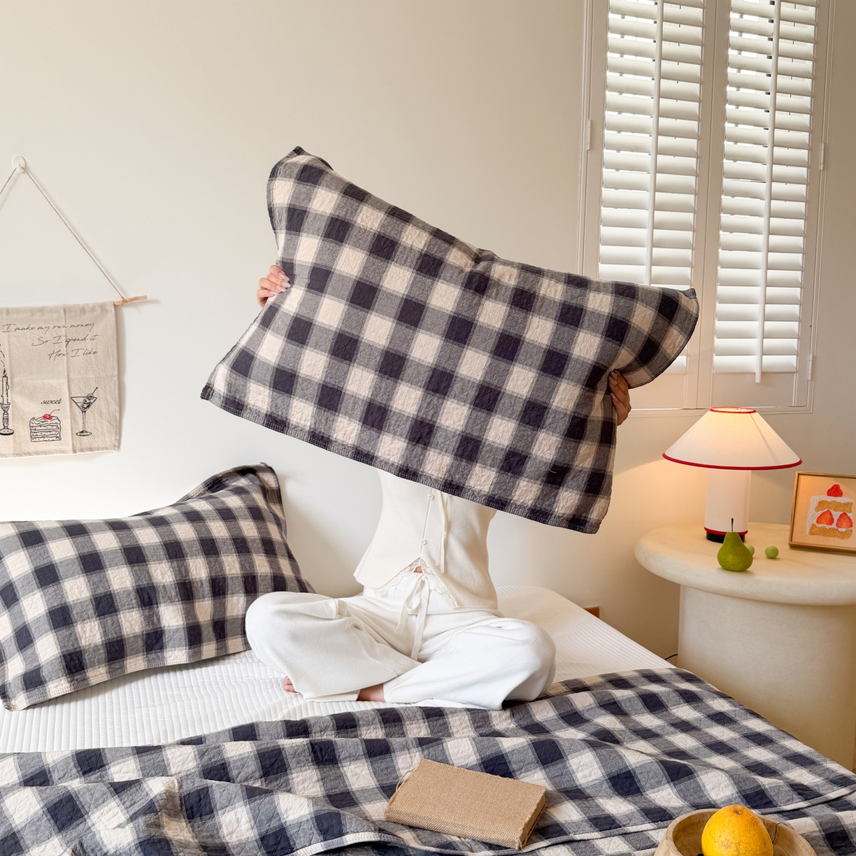 91家纺网 家纺一手货源 找家纺 沐瑟家纺 2026新款纯棉四层纱布枕巾-华夫生活 华夫生活-深灰