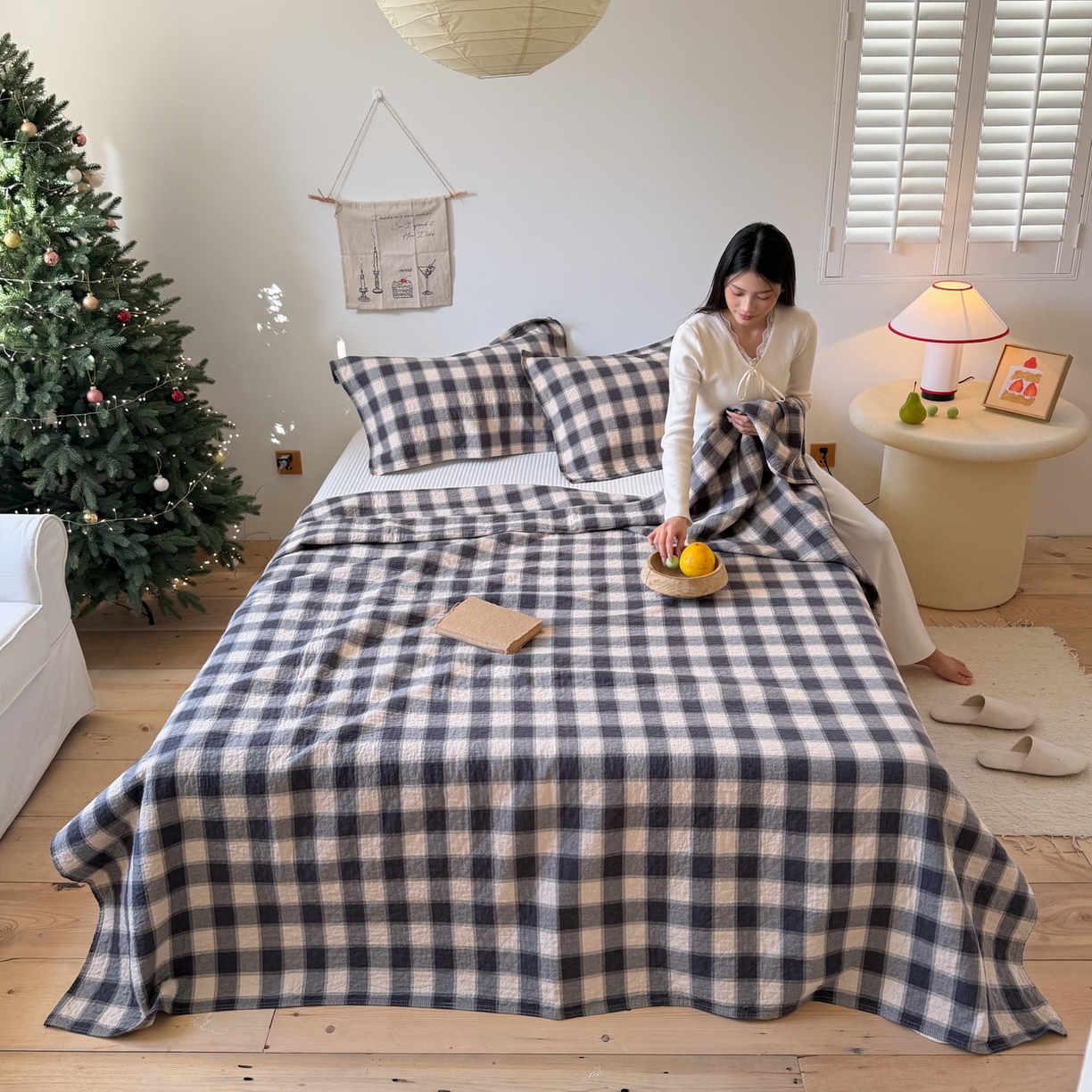 91家纺网 家纺一手货源 找家纺 沐瑟家纺 2026新款纯棉四层纱布枕巾-华夫生活 华夫生活-深灰