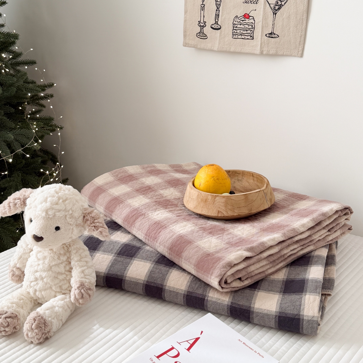 91家纺网 家纺一手货源 找家纺 沐瑟家纺 2026新款纯棉四层纱布枕巾-华夫生活 组合图