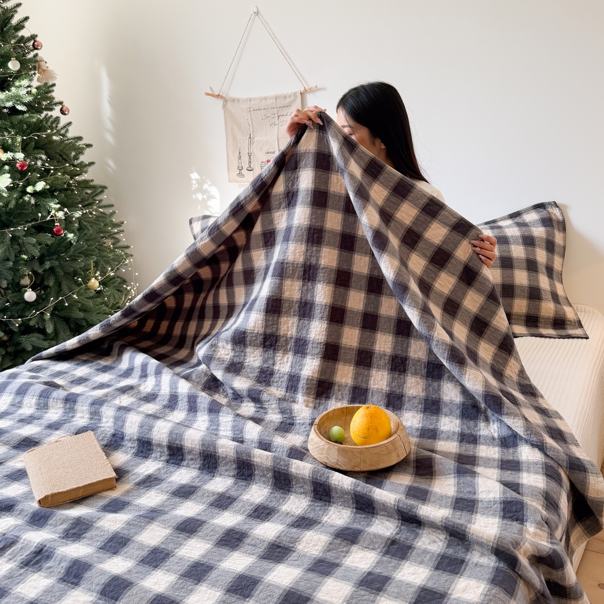 91家纺网 家纺一手货源 找家纺 沐瑟家纺 2026新款纯棉四层纱布枕巾-华夫生活 华夫生活-深灰