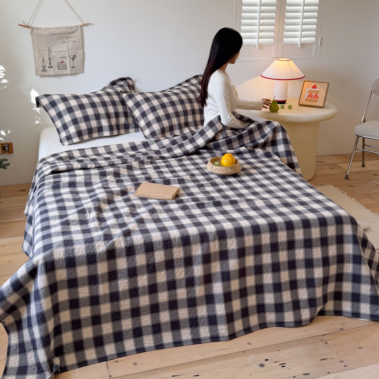 91家纺网 家纺一手货源 找家纺 沐瑟家纺 2026新款纯棉四层纱布枕巾-华夫生活 华夫生活-深灰