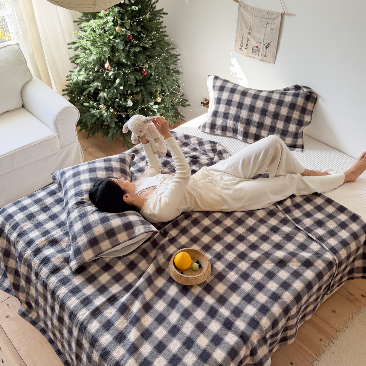 91家纺网 家纺一手货源 找家纺 沐瑟家纺 2026新款纯棉四层纱布枕巾-华夫生活 华夫生活-深灰