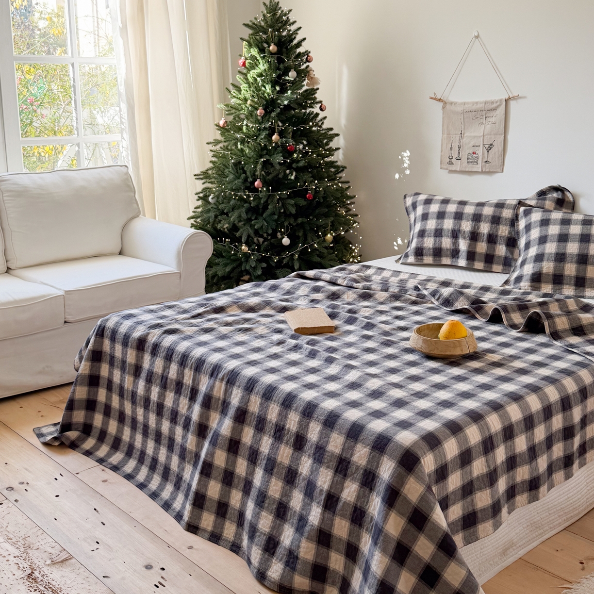 91家纺网 家纺一手货源 找家纺 沐瑟家纺 2026新款纯棉四层纱布枕巾-华夫生活 华夫生活-深灰