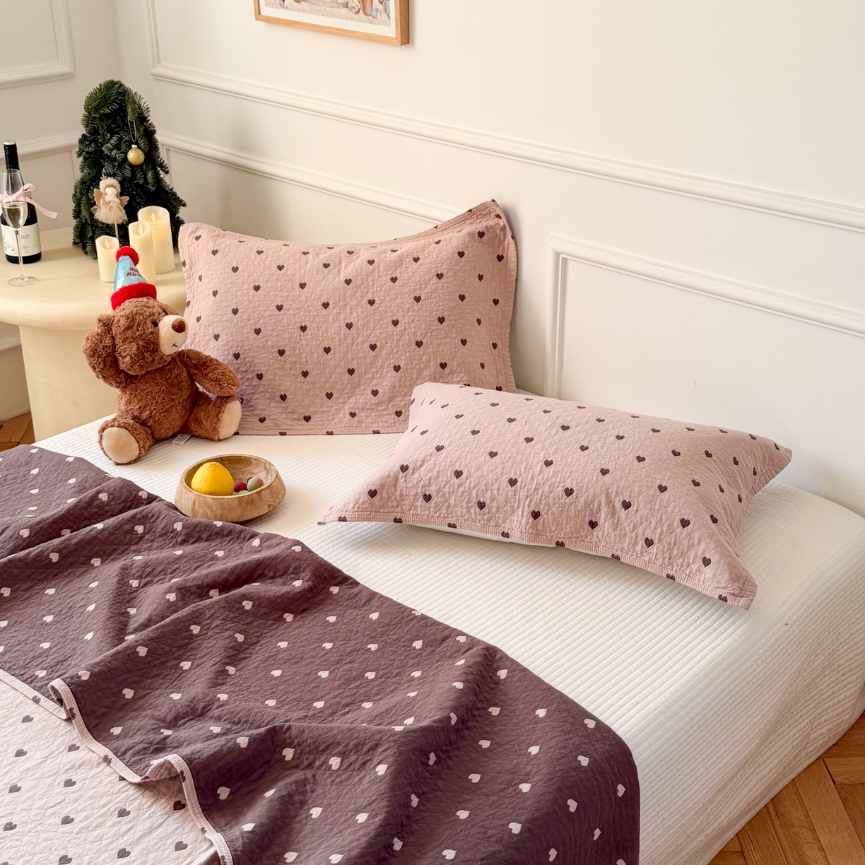 91家纺网 家纺一手货源 找家纺 （总）沐瑟家纺 2026新款亲肤舒适全棉四层纱布枕巾-星星和心情系列