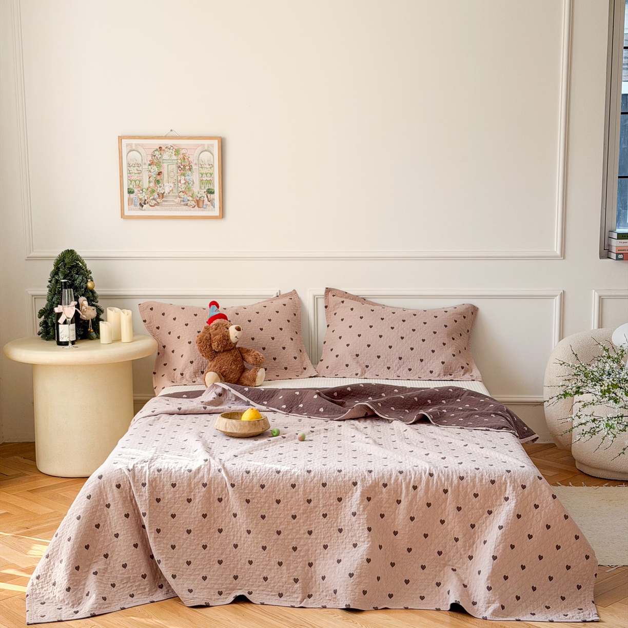 91家纺网 家纺一手货源 找家纺 （总）沐瑟家纺 2026新款亲肤舒适全棉四层纱布枕巾-星星和心情系列